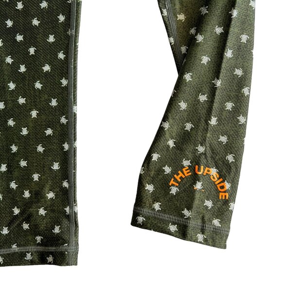 The Upside Women's Sea Turtle Print 7/8 High Rise Legging Active Green Size XS - Picture 3 of 4
